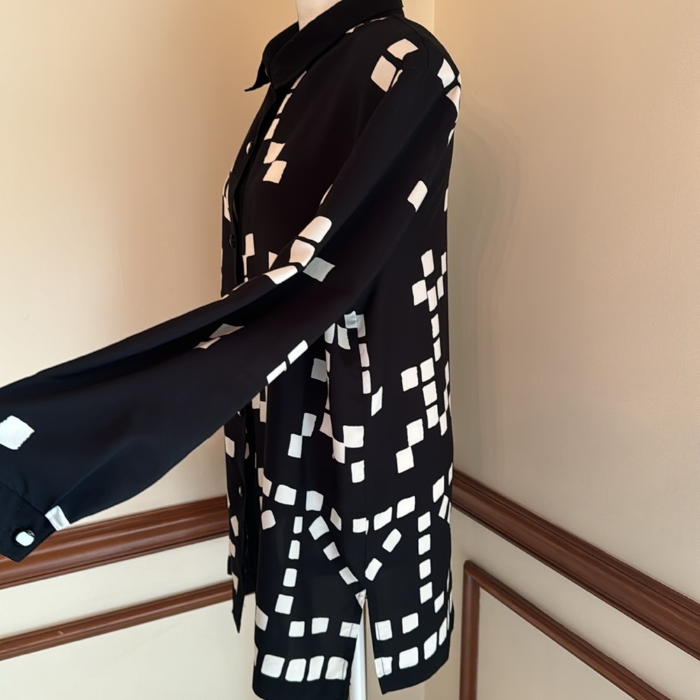 Vintage Peter Popovitch Graphic Button Down Blouse - Picture 5 of 15